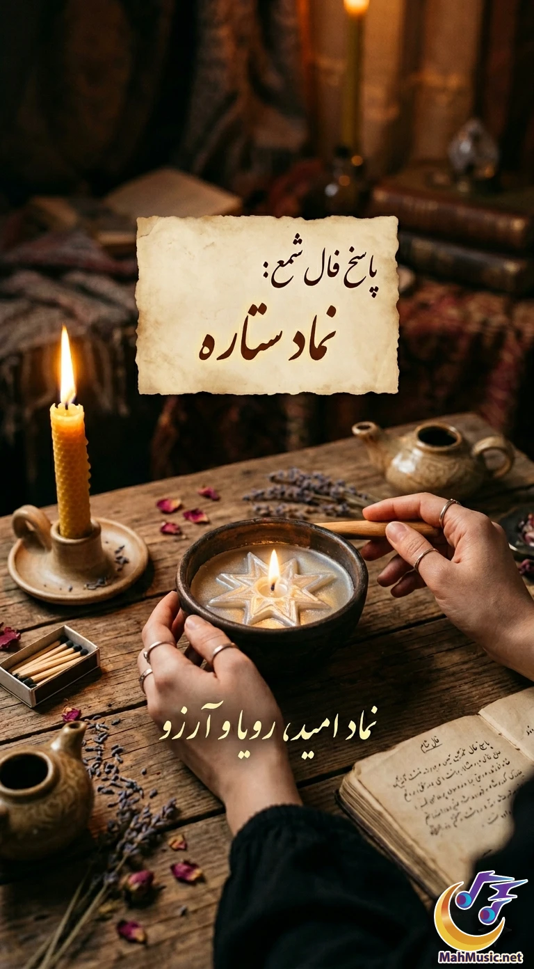 تصویر نماد ستاره در فال شمع