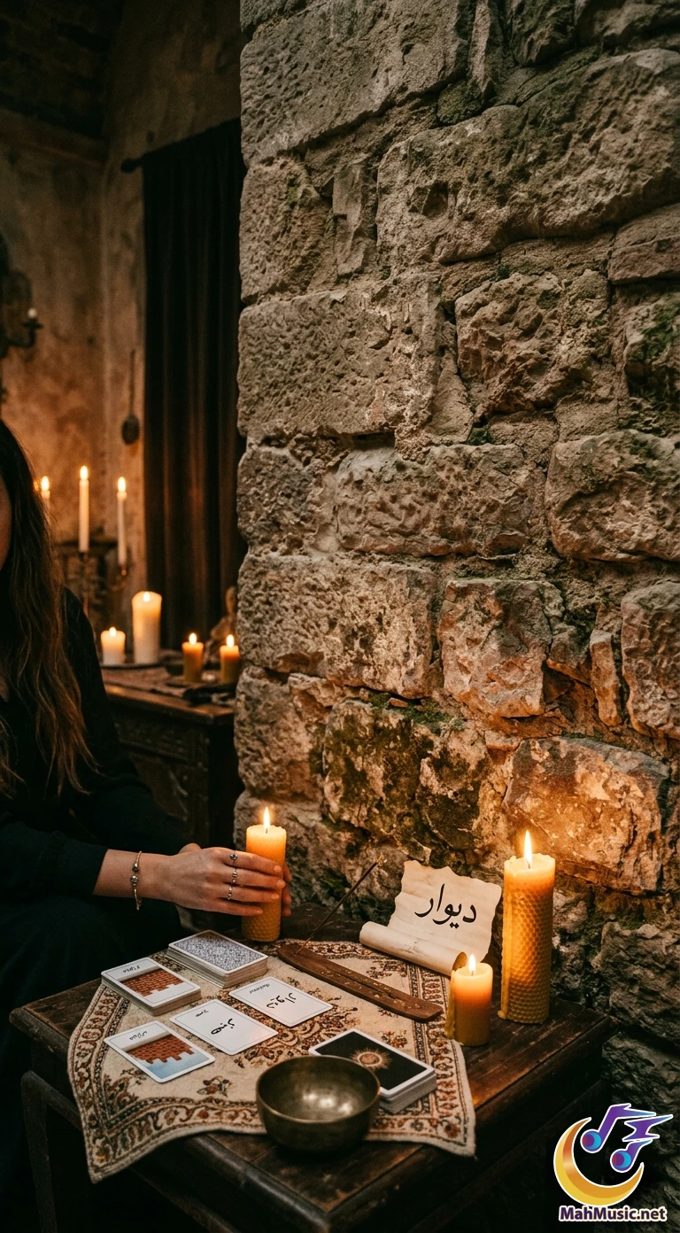 تصویر نماد دیوار در فال شمع